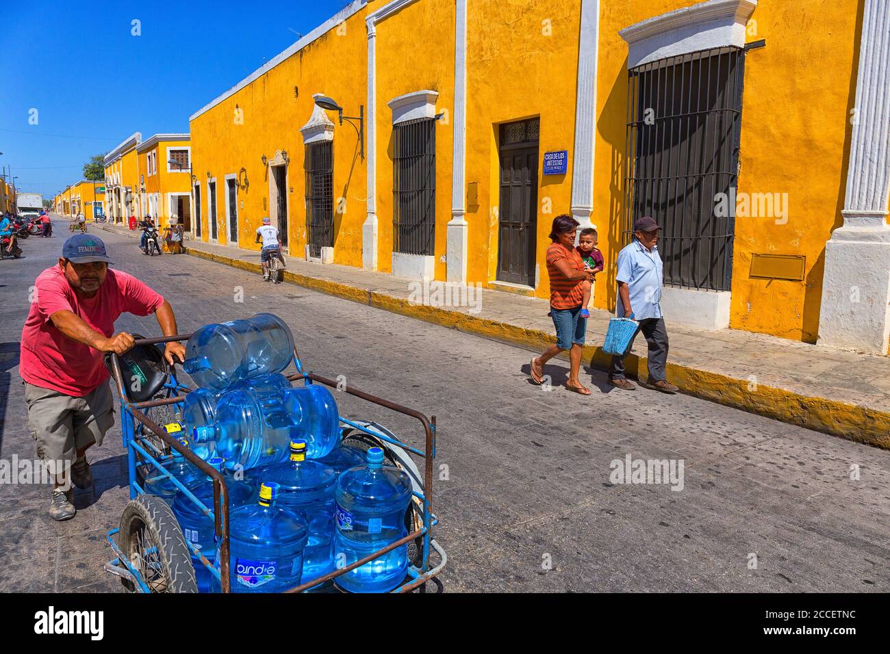Mexiko, Yucatan-Zustand, Izamal, die gelbe Stadt Stockfoto