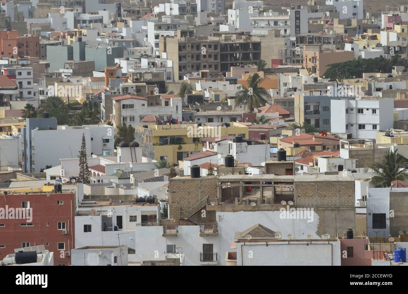 Dakar (Senegal), eine afrikanische Megalopolis in kontinuierlicher Expansion Stockfoto