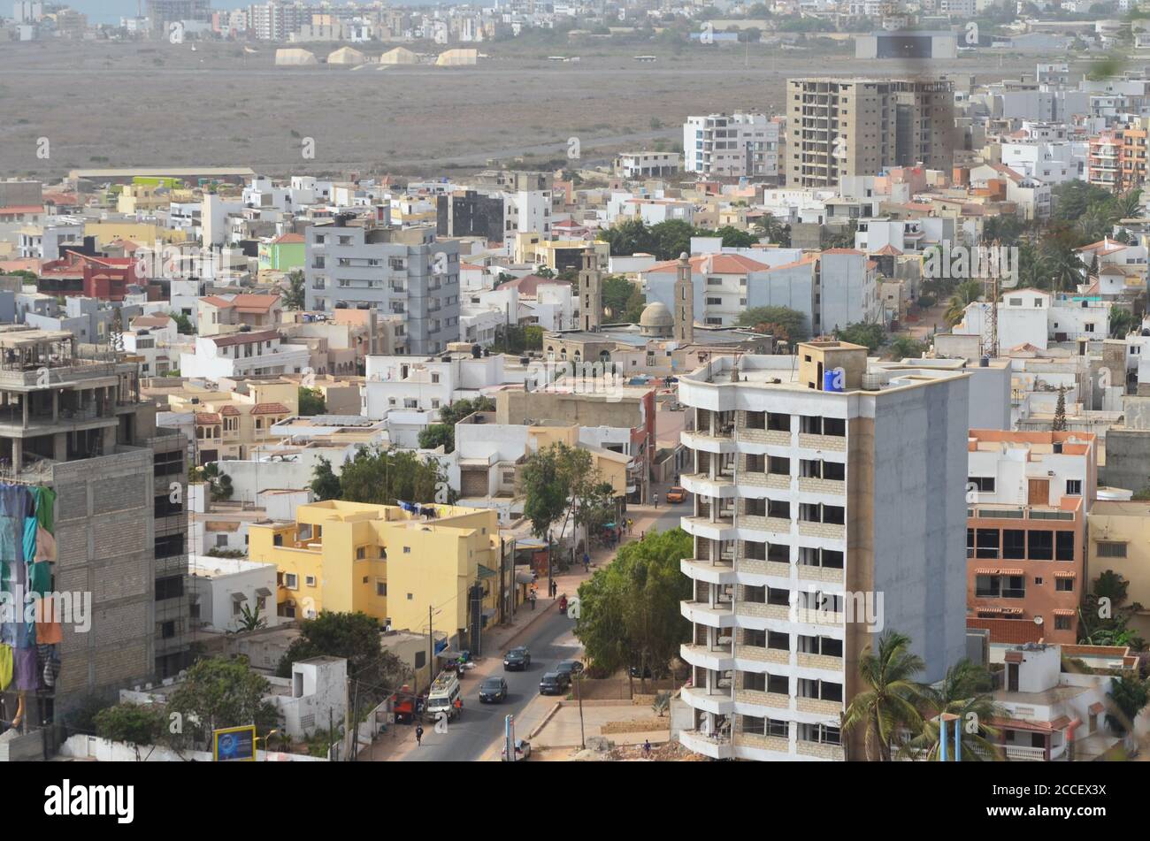 Dakar (Senegal), eine afrikanische Megalopolis in kontinuierlicher Expansion Stockfoto