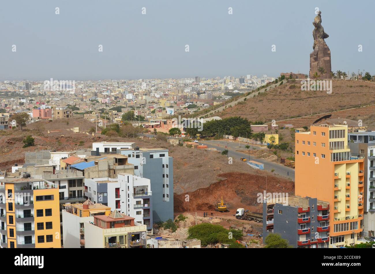 Dakar (Senegal), eine afrikanische Megalopolis in kontinuierlicher Expansion Stockfoto