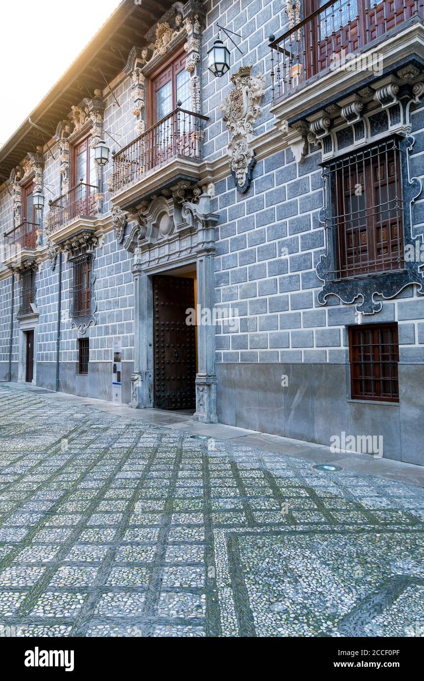 Granada (Spanien), Altstadt, Madraza, altes Rathaus, barocke Fassade Stockfoto