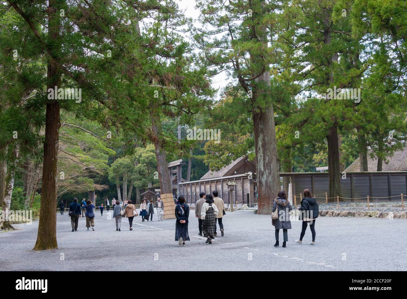 Mie, Japan - Ise Grand Shrine (Ise Jingu Geku - äußerer Schrein) in Ise, Mie, Japan. Der Schrein war eine Geschichte von über 1500 Jahren. Stockfoto