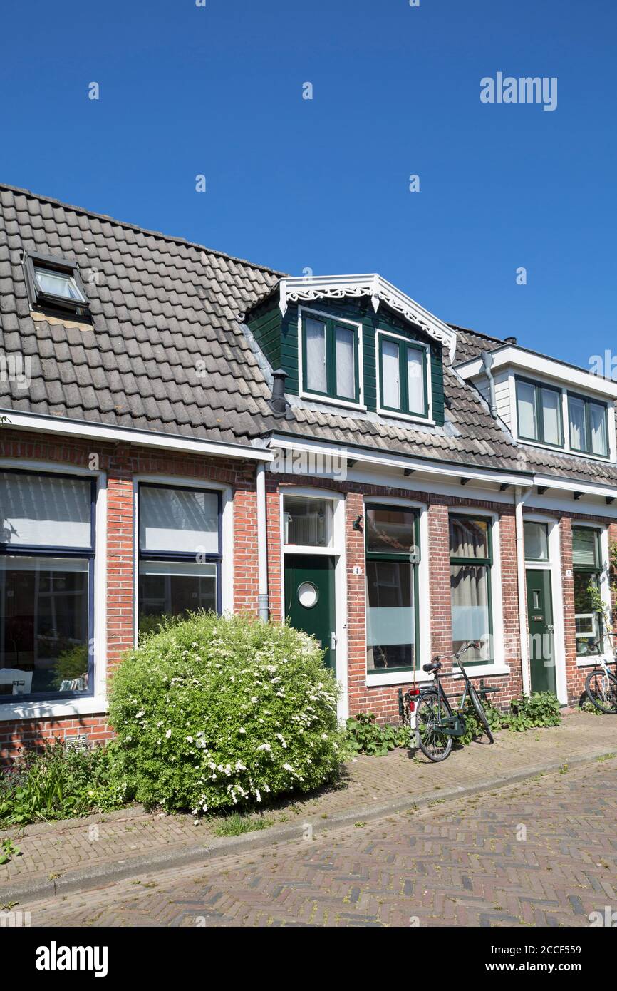 Haus im nördlichen Teil von Groningen, Niederlande Stockfoto