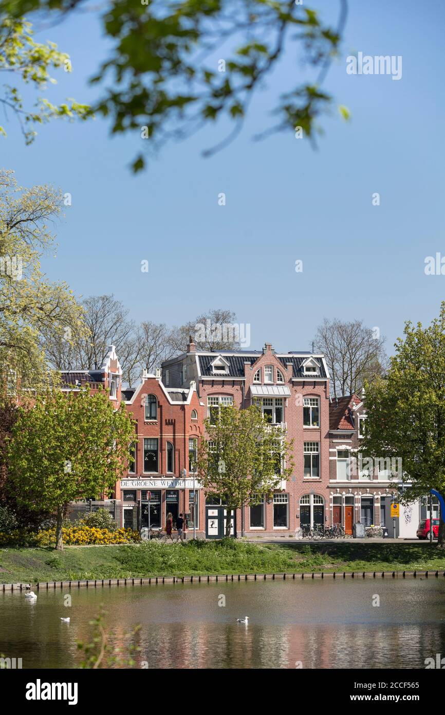 Ansicht der Häuser in Noorderplantsoen, Niederlande Stockfoto