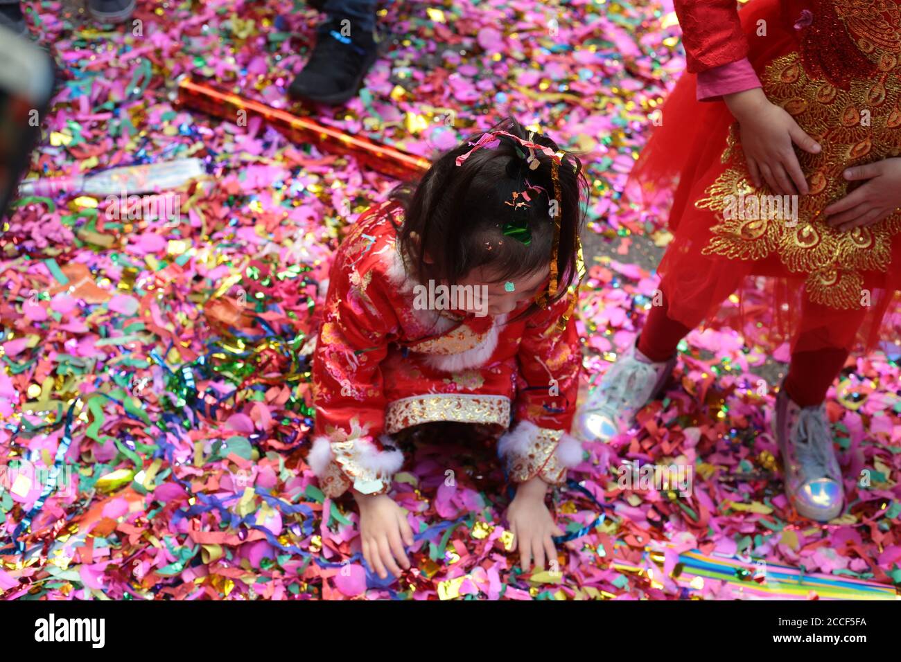 Chinesische Neujahrsparade in Chinatwon, New York City Stockfoto