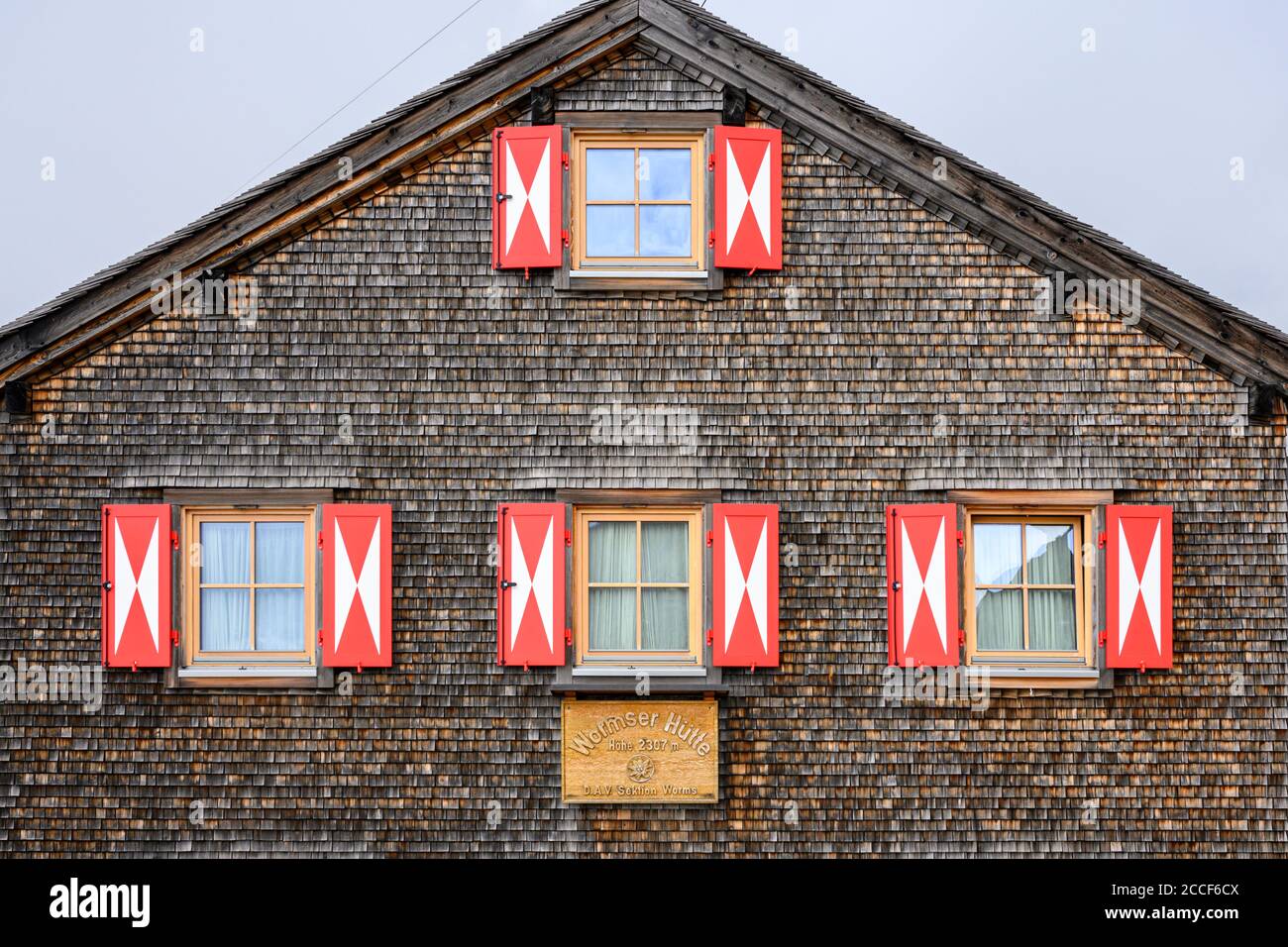 Österreich, Montafon, Schruns, Hochjoch, die Wormser Hütte des Deutschen Alpenvereins (DAV). Stockfoto