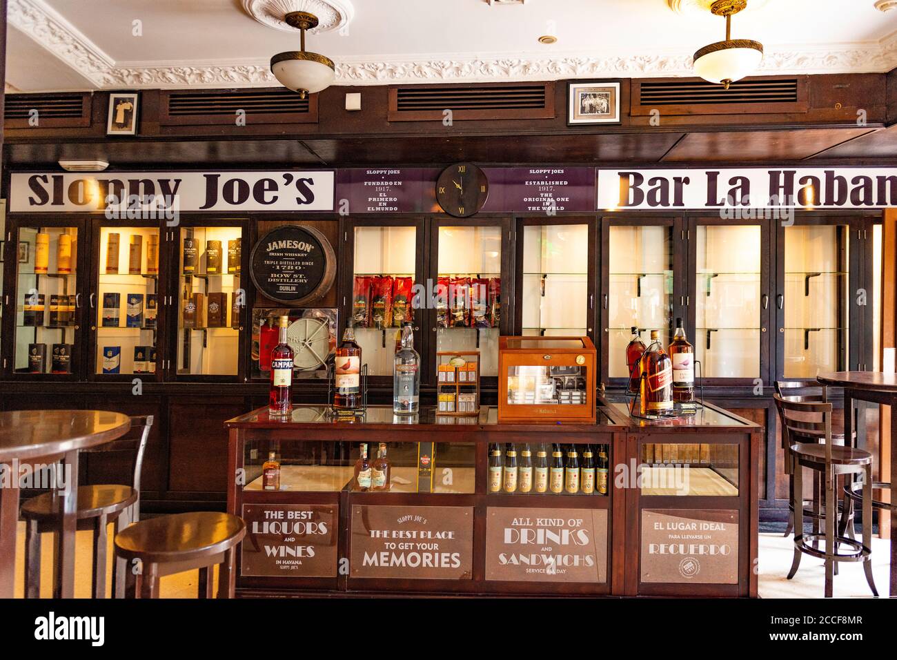 Sloppy Joe's Bar La Habana, Havanna; älteste Bar der Welt, gegründet 1917, Kuba Stockfoto