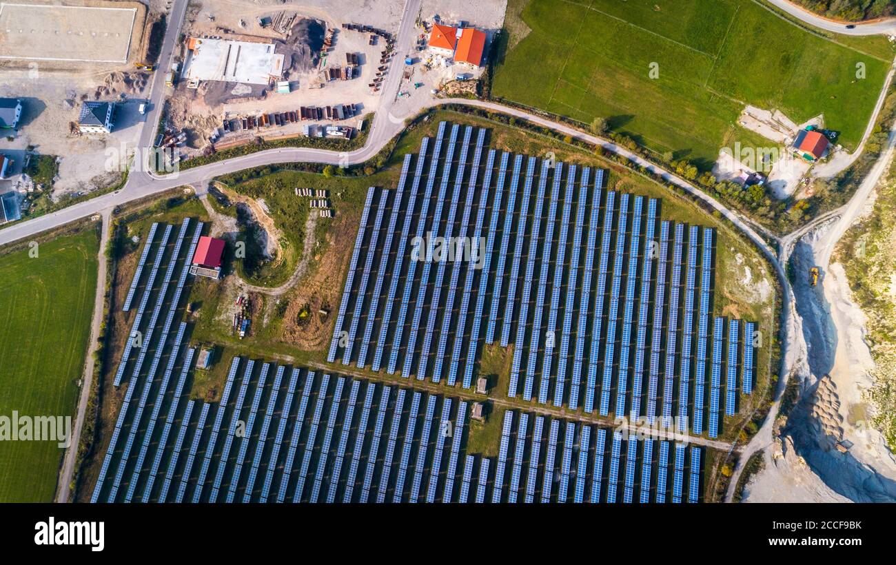 Photovoltaik-Anlage Stockfoto