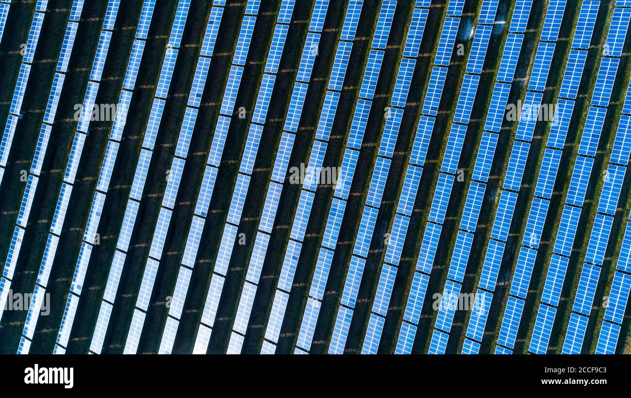 Photovoltaik-Anlage Stockfoto