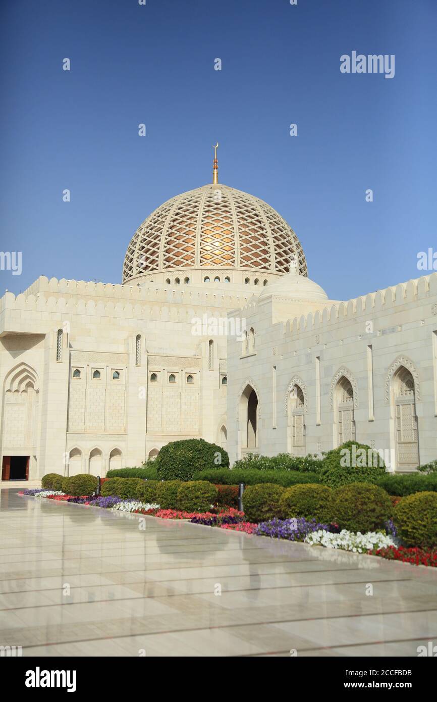 Oman, Sultan-Qaboos-Moschee, Stockfoto