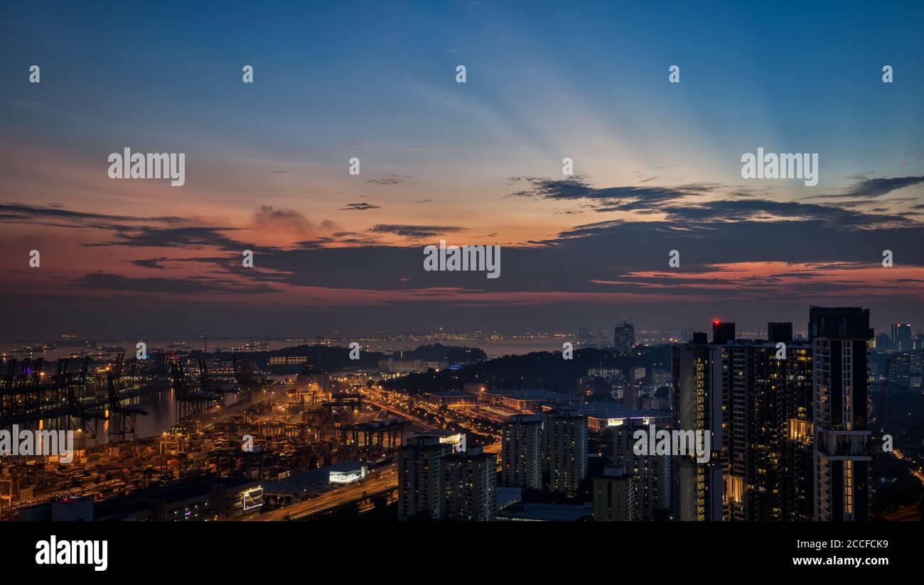 Singapur, Stadt Stockfoto