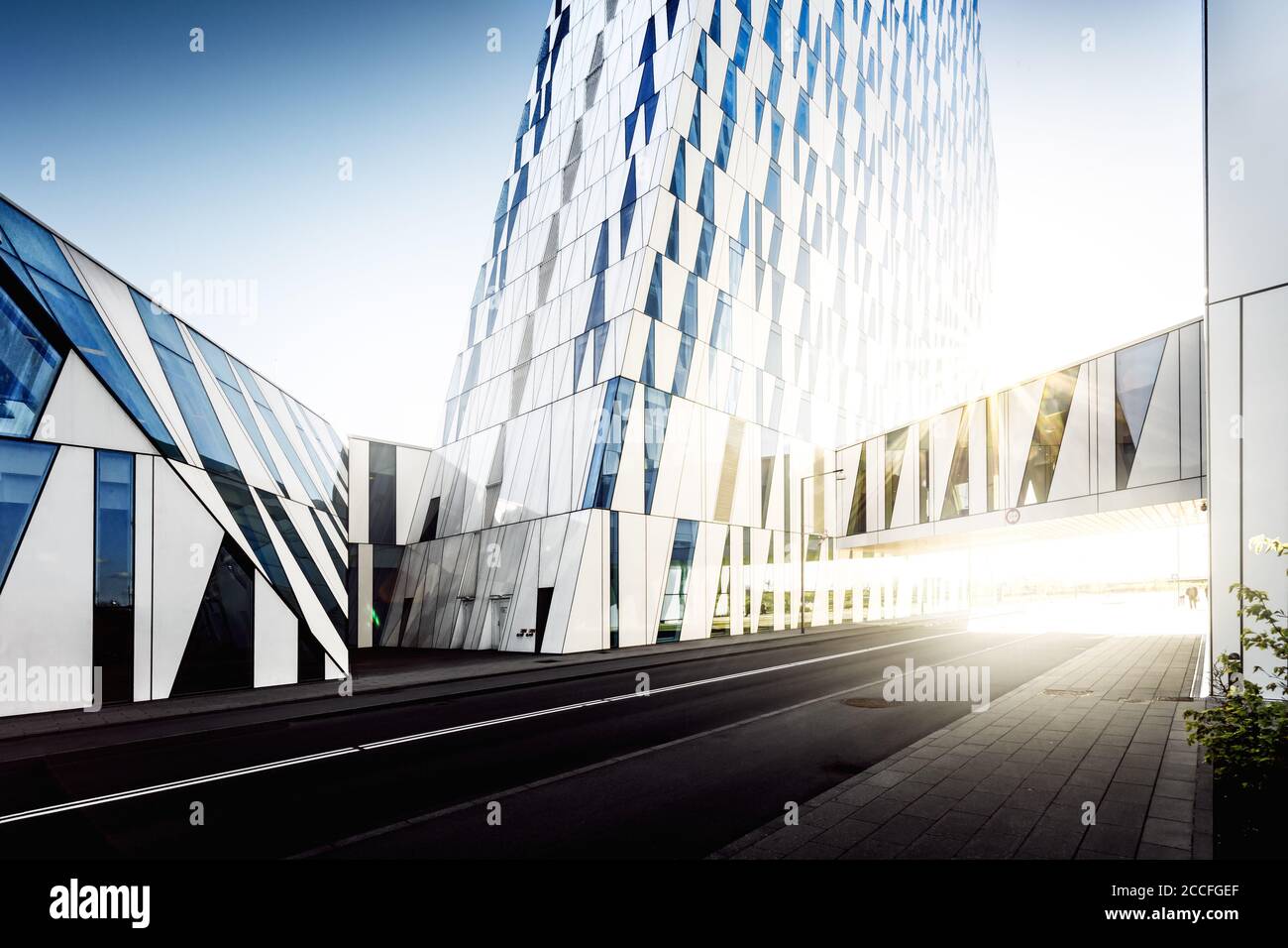 Bella Sky Hotel mit moderner Architektur in Kopenhagen, Ørestad, Dänemark, Skandinavien Stockfoto