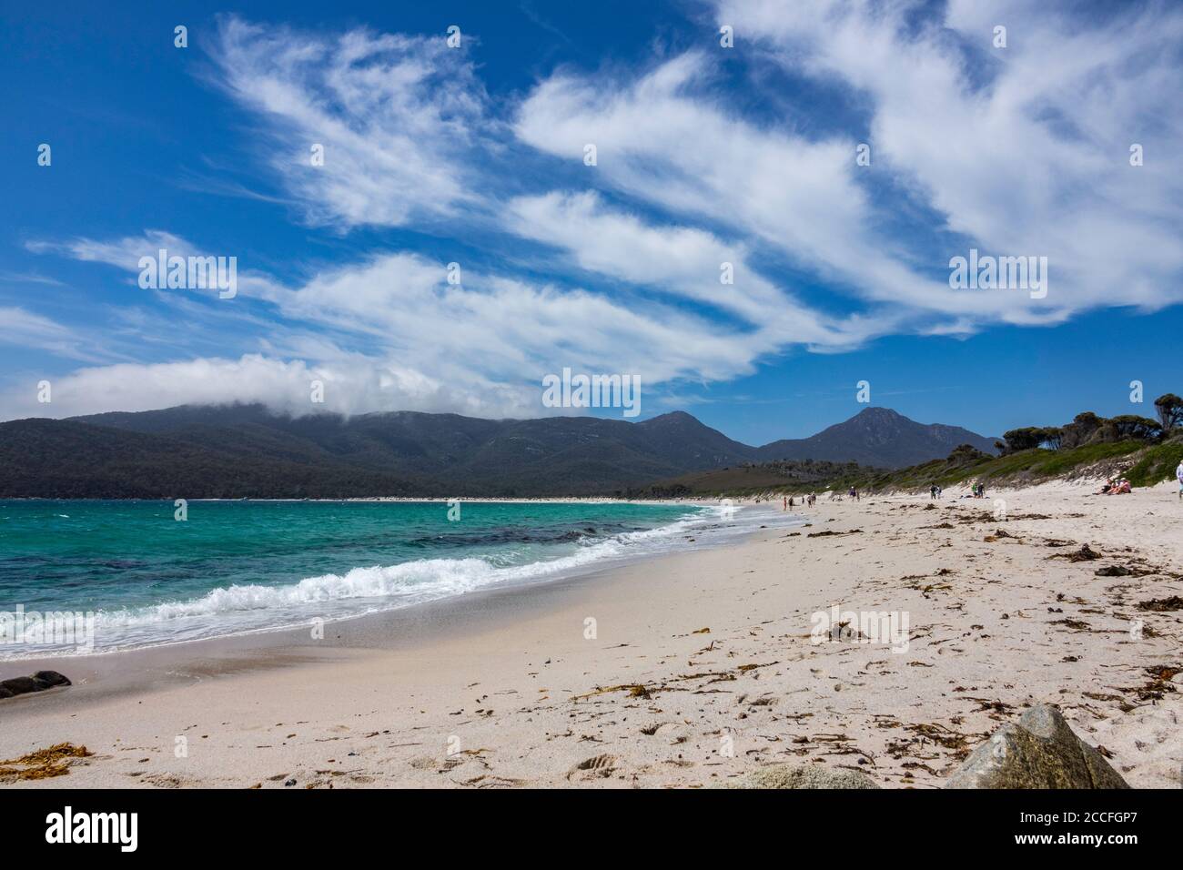 Wineglass Bay Beach, Freycinet Peninsula, Tasmanien, Australien Stockfoto