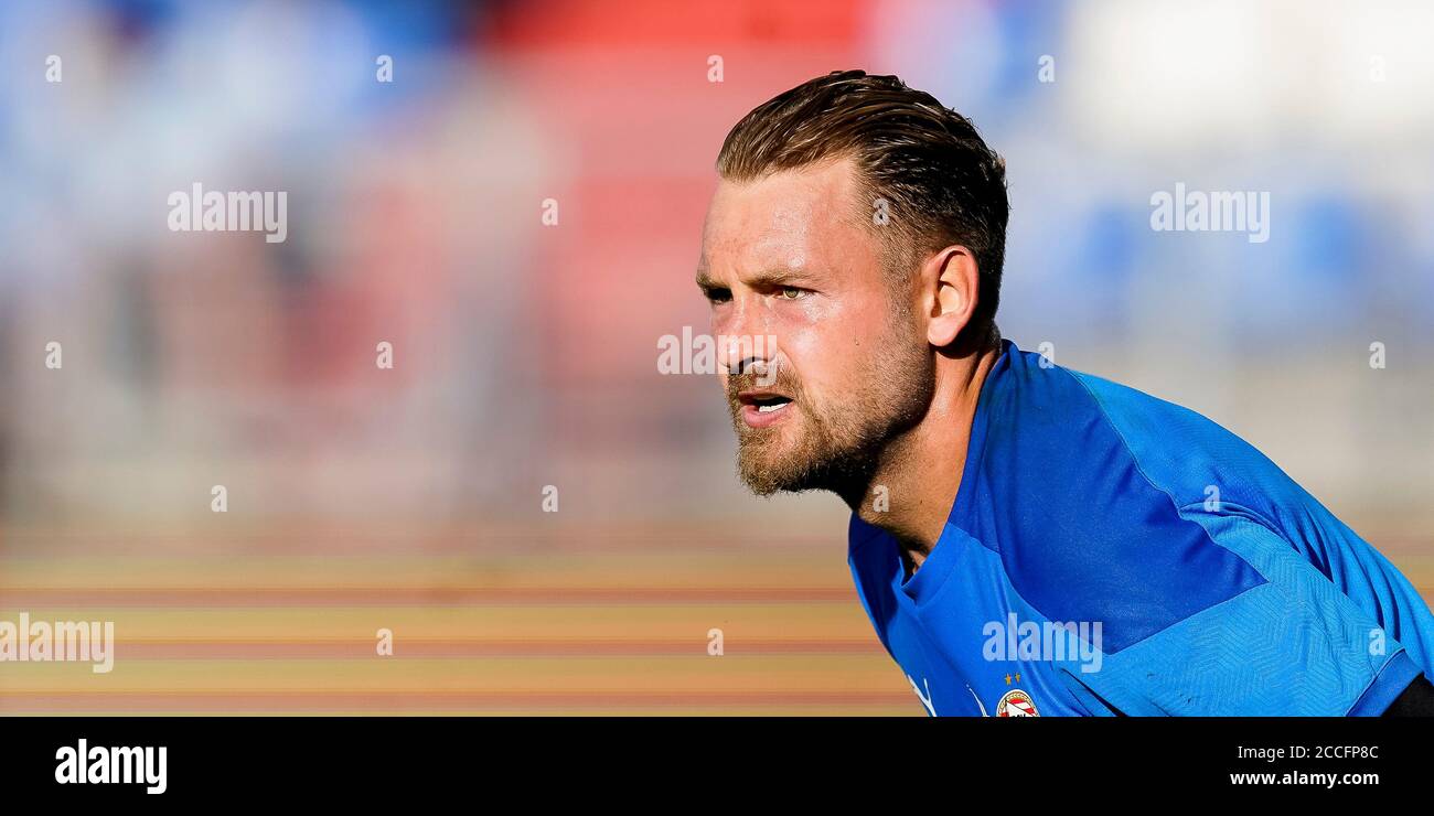 TILBURG, Willem II - PSV, 21-08-2020, Fußball, Freundschaftsspiel, Niederländische Eredivisie, Saison 2020-2021, Koning Willem II Stadion, PSV Torwart Jeroen Zoet Stockfoto