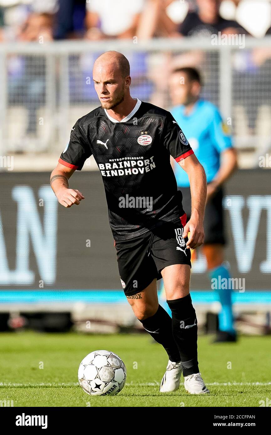 TILBURG, Willem II - PSV, 21-08-2020, Fußball, Freundschaftsspiel, Niederländische Eredivisie, Saison 2020-2021, Koning Willem II Stadium, PSV-Spieler Jorrit Hendrix Stockfoto