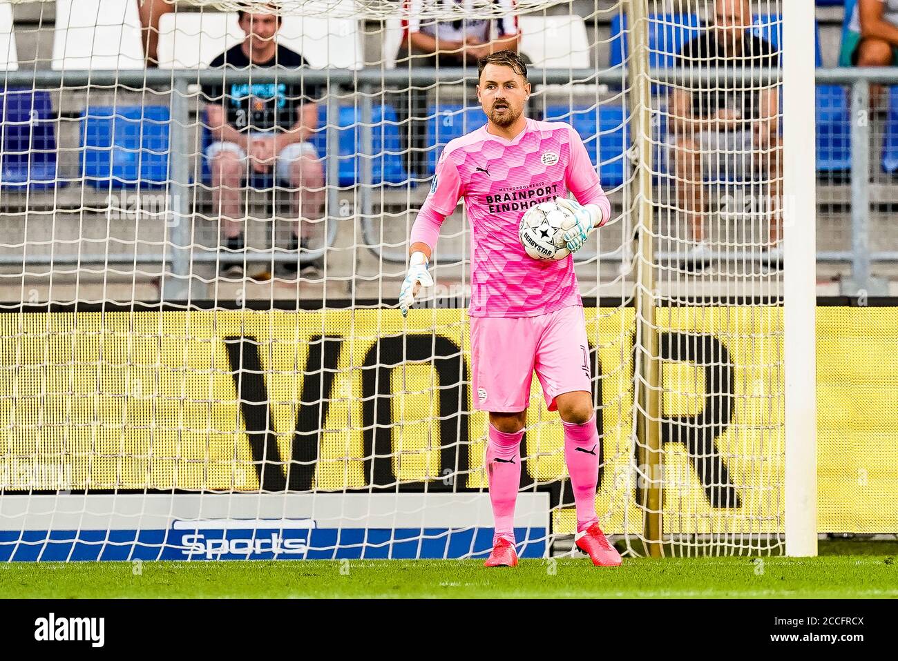 TILBURG, Willem II - PSV, 21-08-2020, Fußball, Freundschaftsspiel, Niederländische Eredivisie, Saison 2020-2021, Koning Willem II Stadion, PSV Torwart Jeroen Zoet Stockfoto