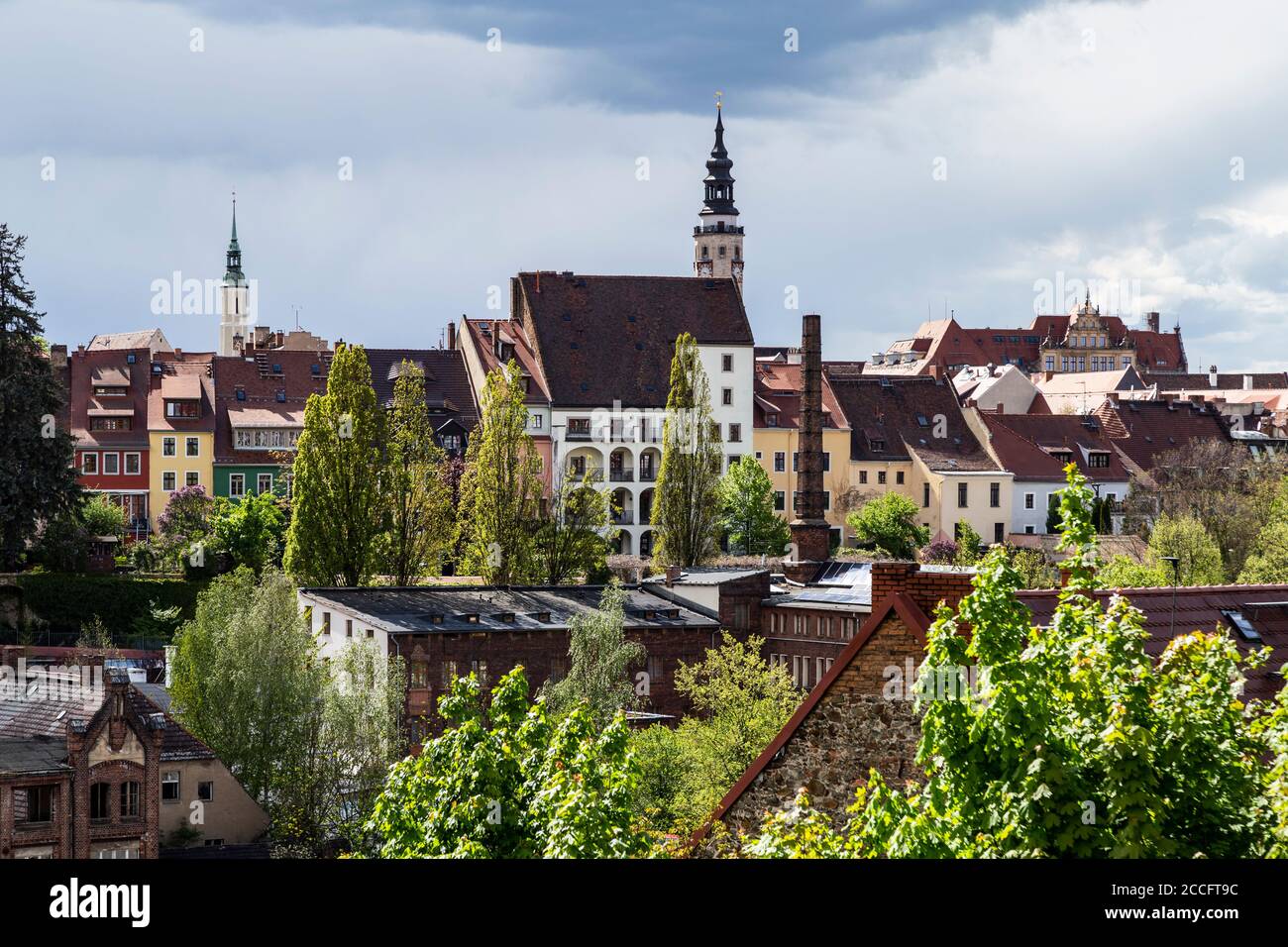 Europa, Polen, Niederschlesien, Zgorzelec / Görlitz Stockfoto