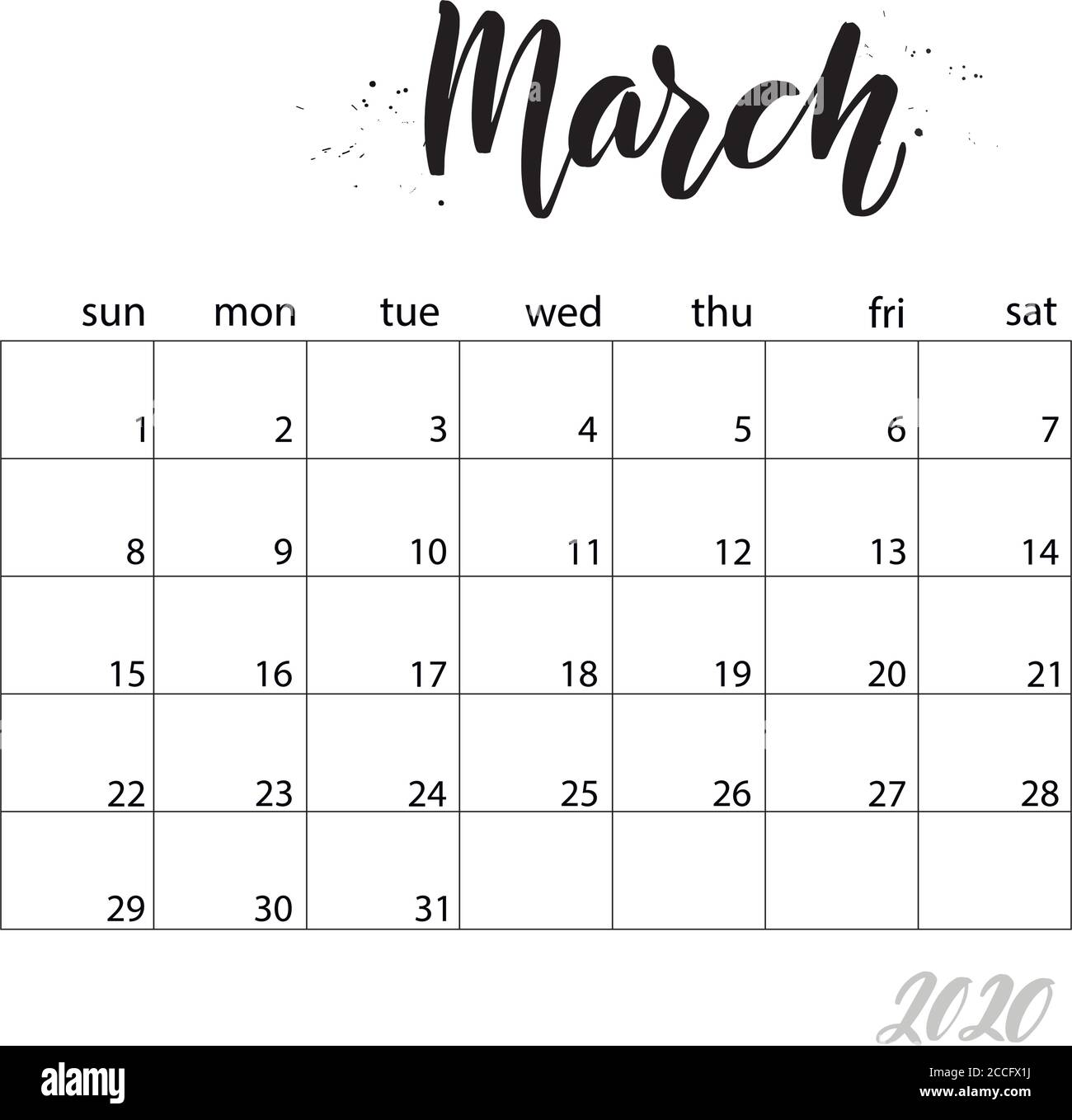 printable-calendar-schwarzwei-stockfotos-und-bilder-seite-2-alamy