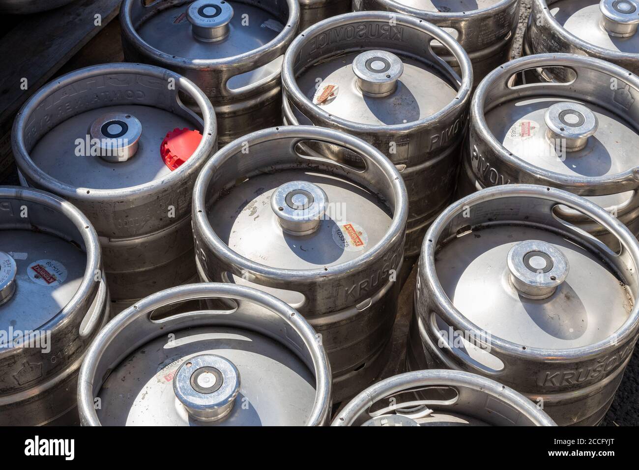 Královský Pivovar Krušovice, Česká republika / königliche Brauerei Krusovice, Tschechische republik Stockfoto