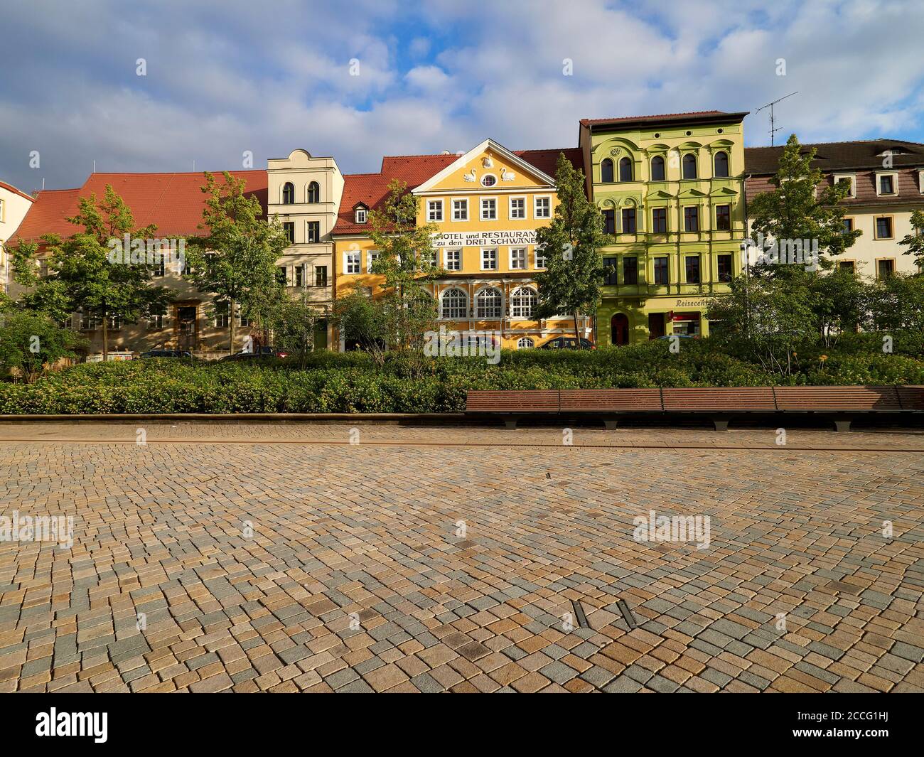 Stadtansicht Zeitz, Burgenlandkreis, Sachsen-Anhalt, Deutschland Stockfoto