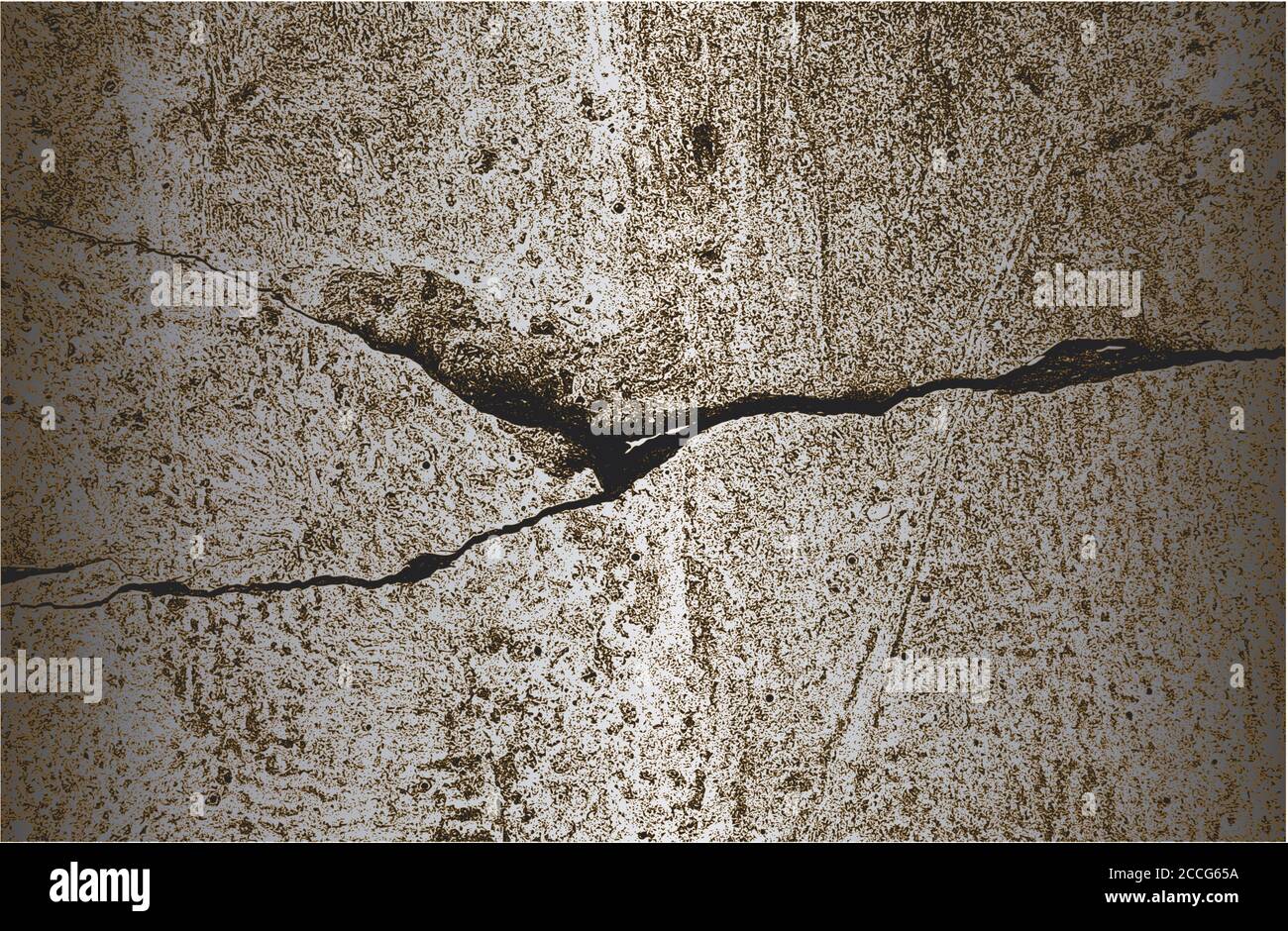 Distress alten geknackten Beton Vektor-Textur.Rusty und Silber grunge Hintergrund. Meine Sammlung von Hintergrundtexturen. Stock Vektor