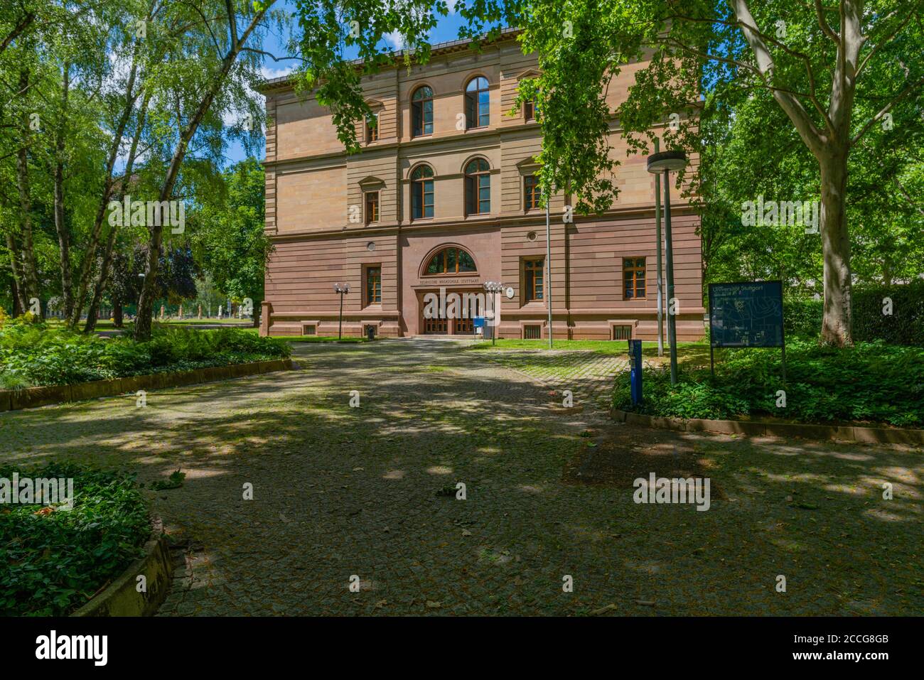 Technische Hochschule, Fachhochschule, Universität, Stadtgarten oder Stadtgarten, Stuttgart, Baden-Württemberg, Süddeutschland, Europa Stockfoto