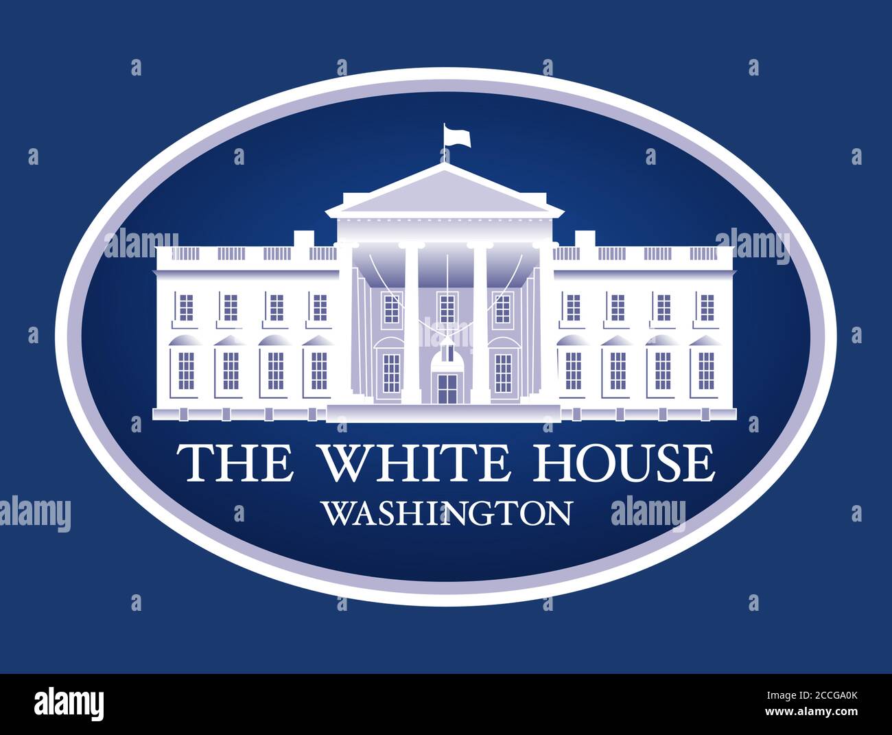 Logo des weißen Hauses Stockfoto