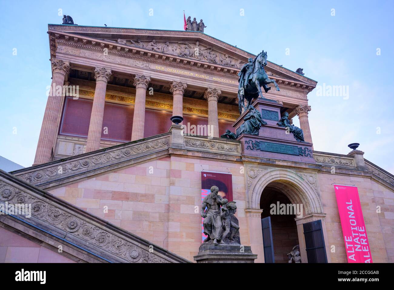 Deutschland, Berlin, die Alte Nationalgalerie gehört zum Gebäudeensemble der Museumsinsel. Stockfoto