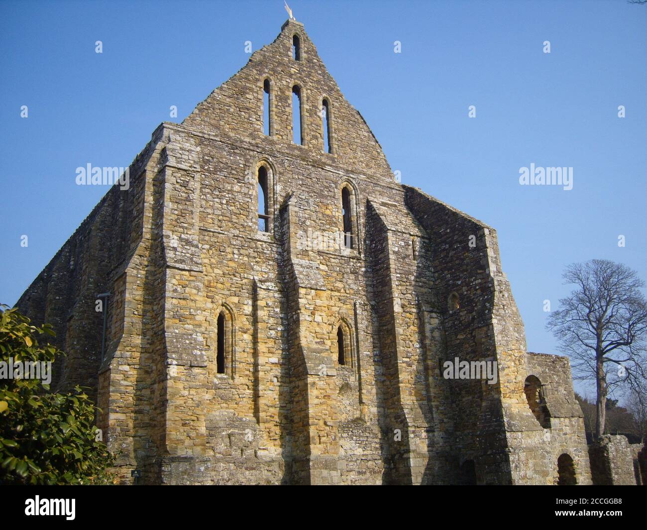 Schlacht Abbey Konstruktionen Stockfoto