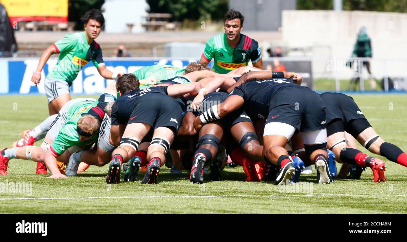 HENDON, Vereinigtes Königreich, AUGUST 22:Martin Landajo von Harlequins während der Gallagher Premiership Rugby zwischen Saracens und Harlequins im Allianz Park Stadion, Hendonon 22. August 2020 Credit: Action Foto Sport/Alamy Live News Stockfoto