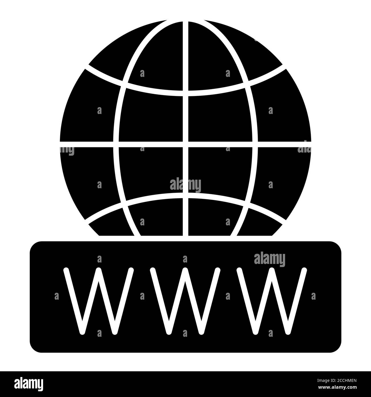 Glyphsymbol Für Das Konto Der Website Stockfoto