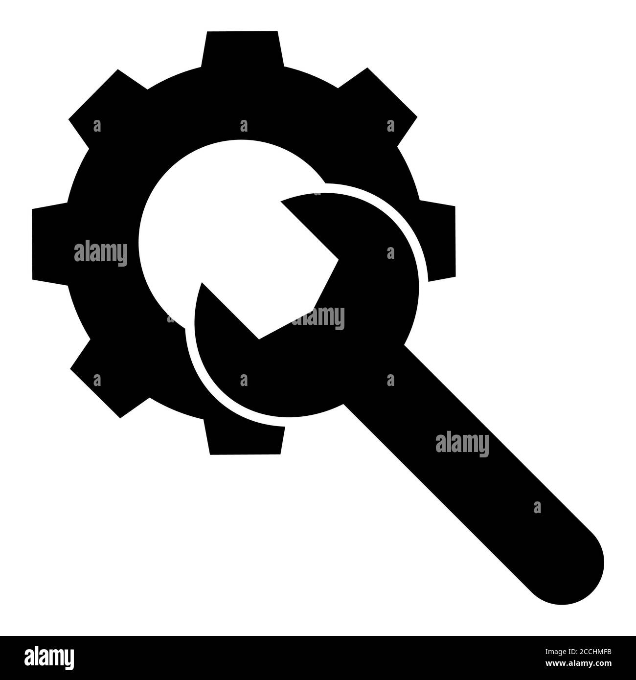 Technischer Support tGlyph Icon Stockfoto