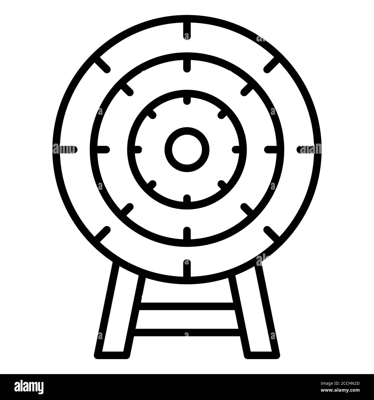 Symbol für Kundenzielberatung Stockfoto