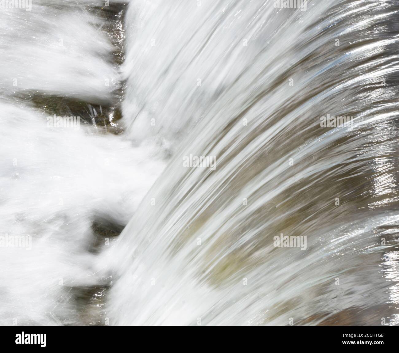 Prince's Island Park Wasserfall Calgary Alberta Stockfoto
