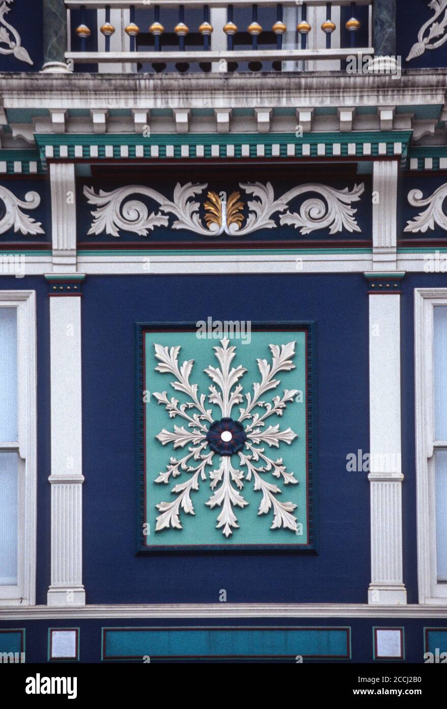San Francisco, Kalifornien, USA. Viktorianische Hausdekoration. Stockfoto