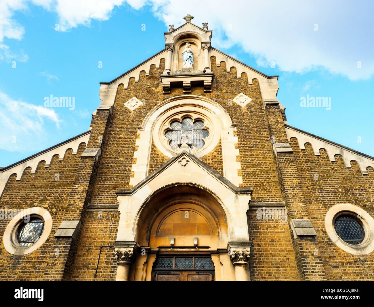 Die katholische Kirche unserer Lieben Frau von Gnade in Charlton - Süd-Ost London, England Stockfoto