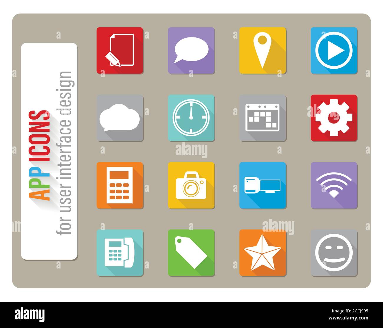 Social-Media-Icon-set Stock Vektor