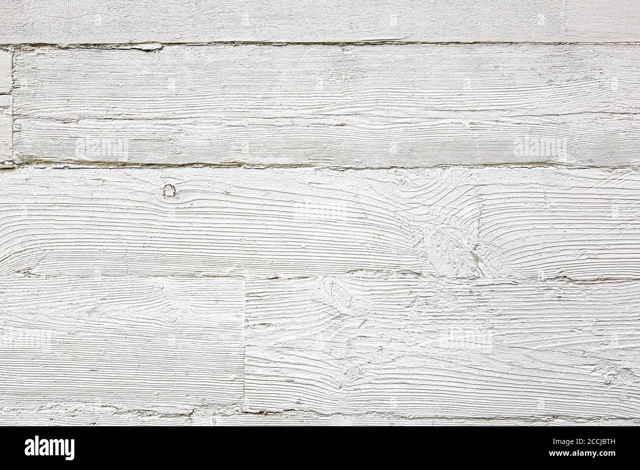 Weiße Holzplanken ein Hintergrund Stockfoto