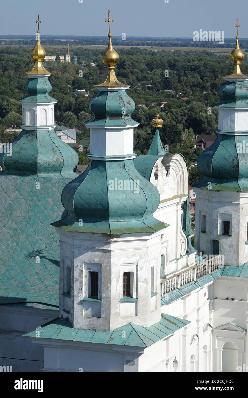 Historische christliche Architektur von Tschernihiv, Ukraine, Trinity Kloster Stockfoto