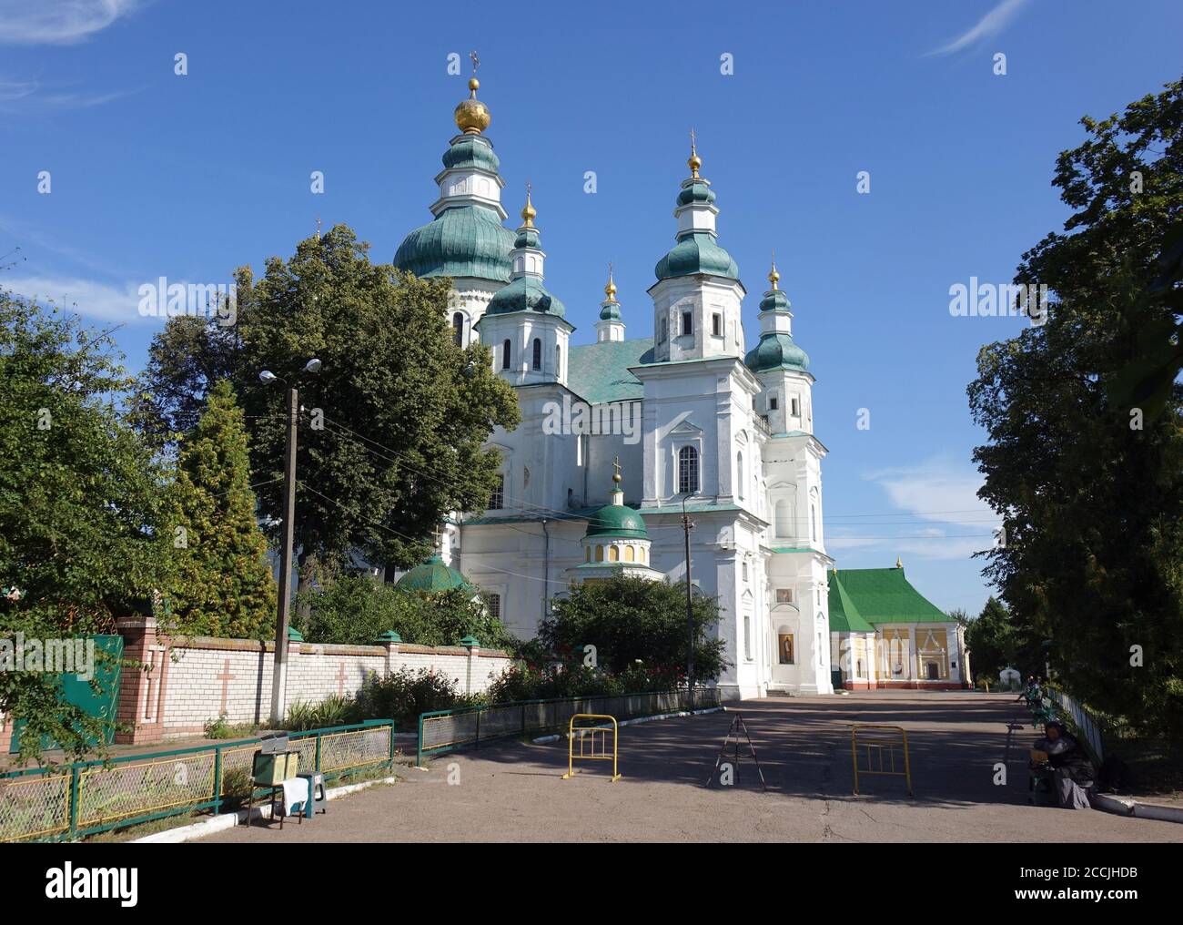 Historische christliche Architektur von Tschernihiv, Ukraine, Trinity Kloster Stockfoto
