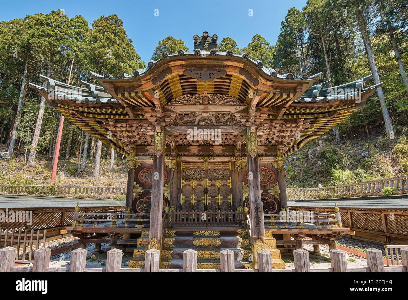 Mausoleum der Familie Tokugawa auf Koyasan (Mt. Koya), dem ersten Tokugawa Shogun Ieyasu, Präfektur Wakayama, Japan gewidmet Stockfoto