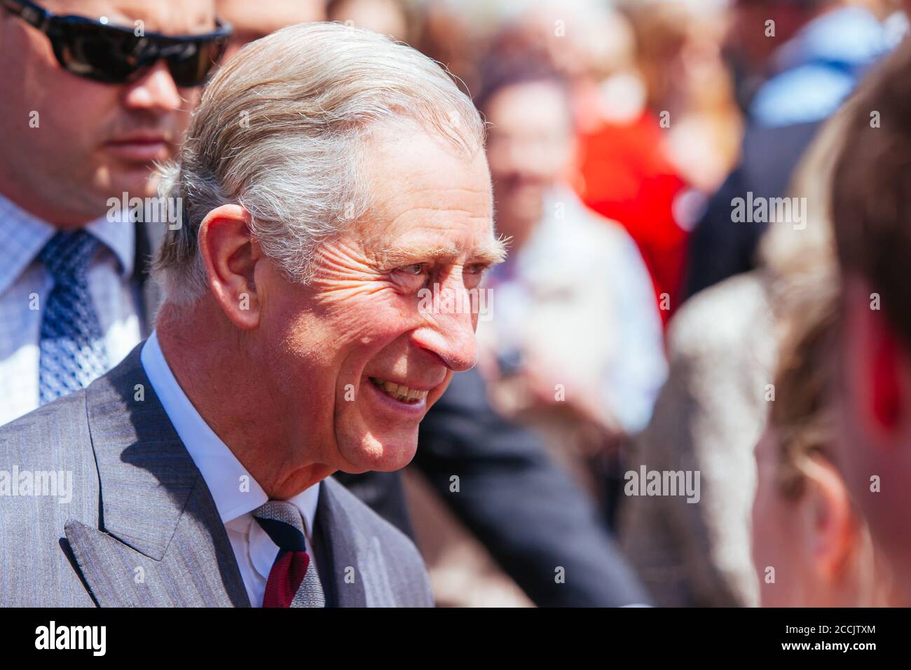 Der Prinz Von Wales Und Die Herzogin Von Cornwall Besuchen New Seeland Stockfoto