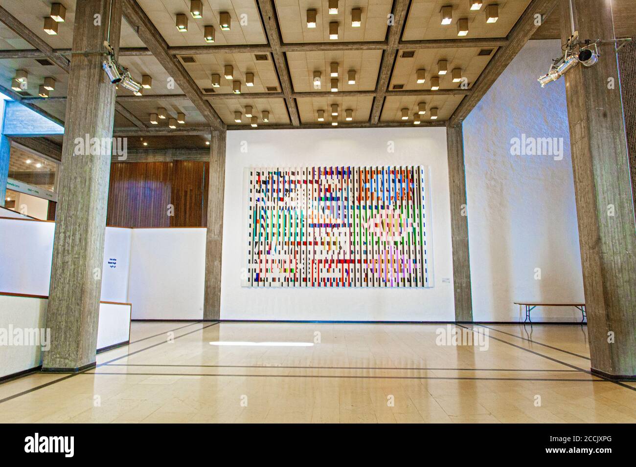 TEL AVIV, ISRAEL - 15. DEZEMBER 2018: Design Foyer des Kunstmuseums in Tel Aviv Stockfoto