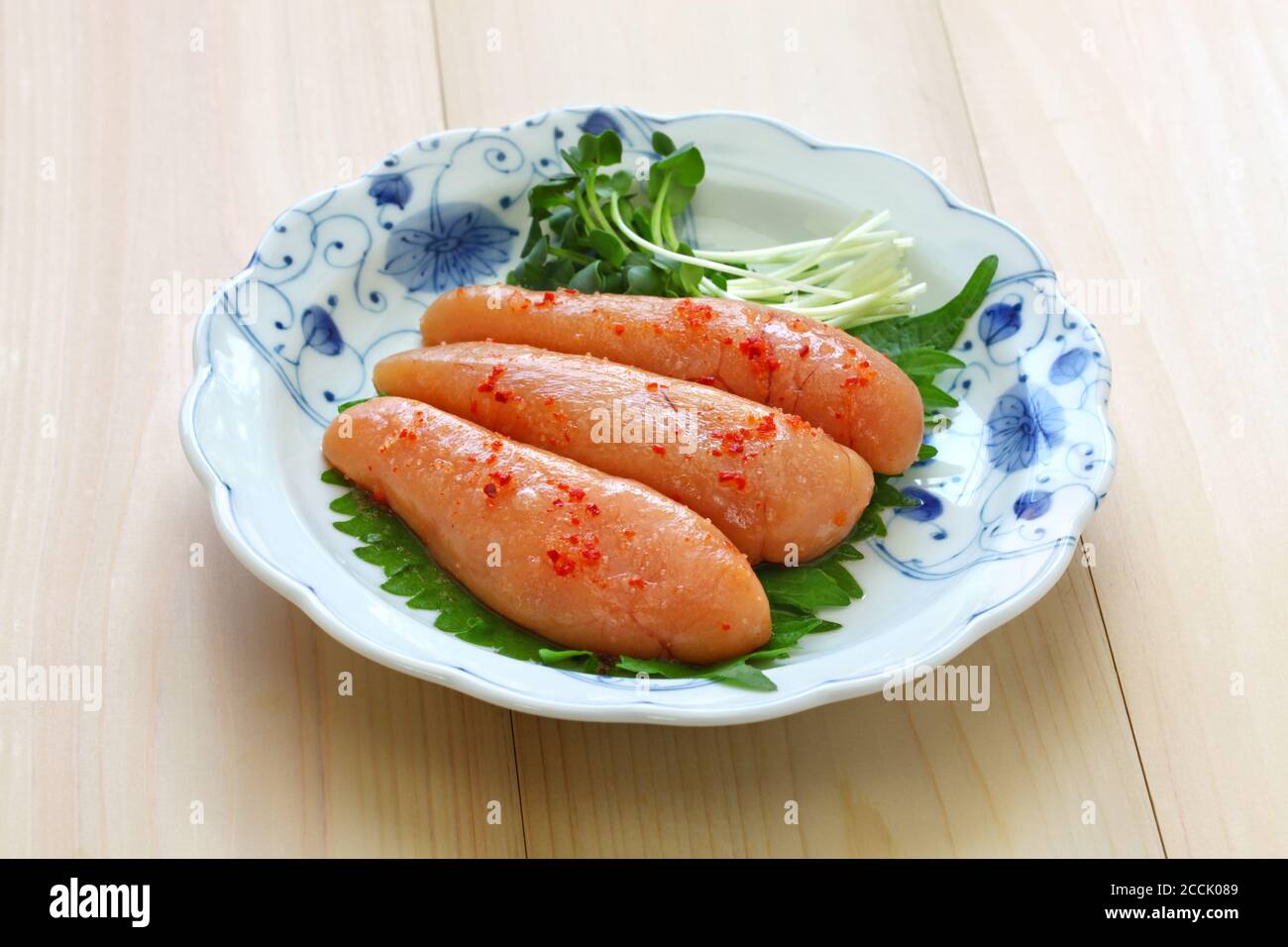 Hausgemachte Mentaiko, würzige Kabeljau Rogen, japanische Küche Stockfoto