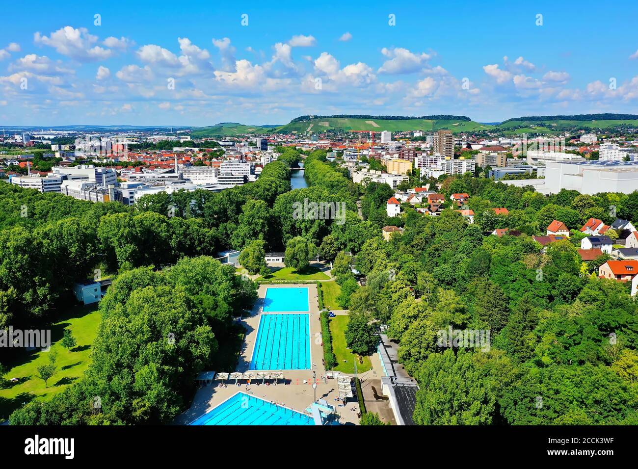 Luftbild von Heilbronn ist ein Anblick der Stadt Heilbronn Stockfoto