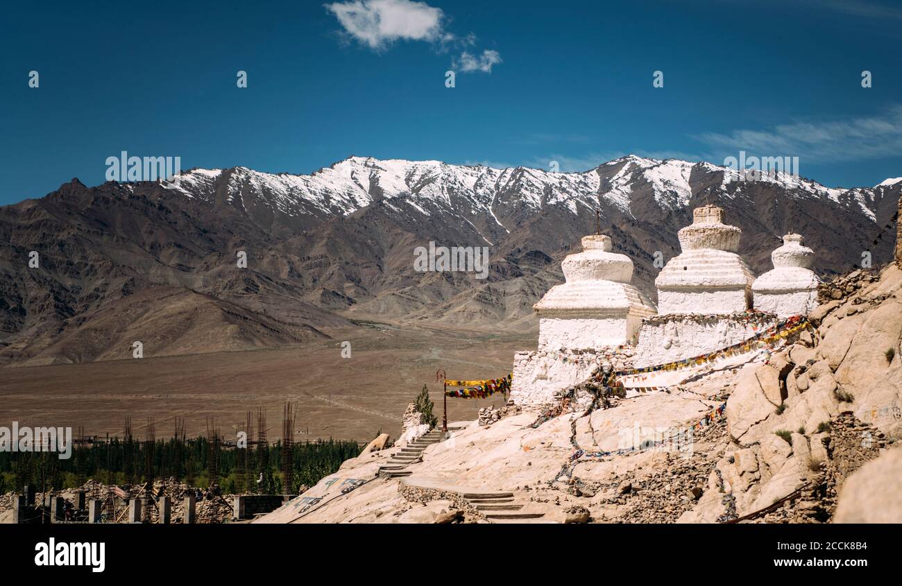 Indien, Ladakh, buddhistischer Tempel im Himalaya Stockfoto