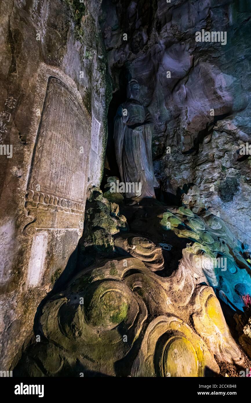 Vietnam, Da Nang, Statue von Buddha in Marmorbergen Stockfoto