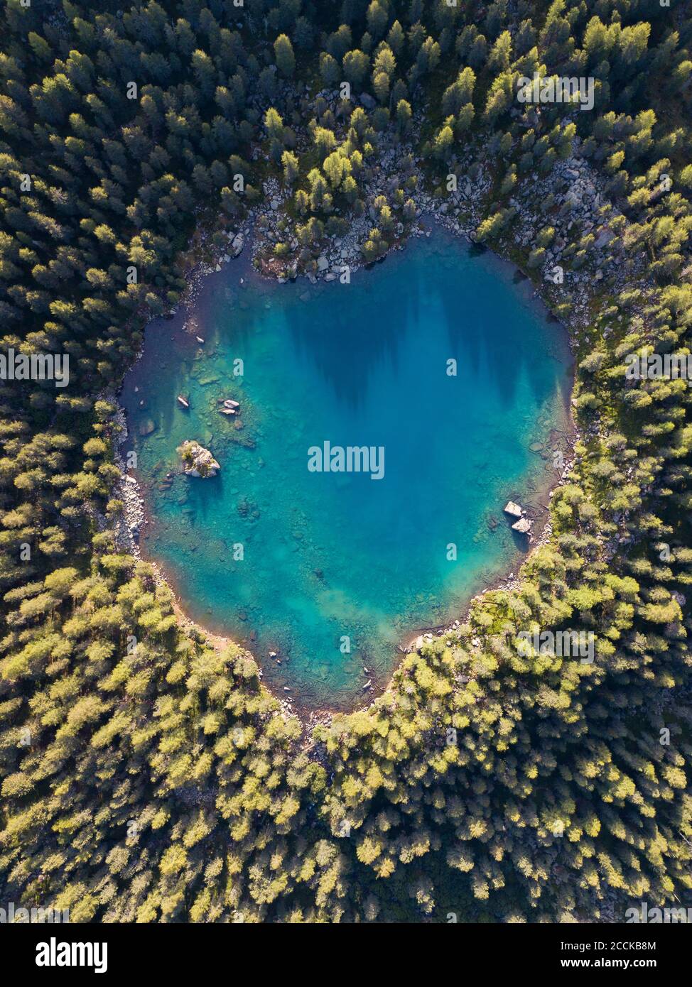 Lago di Saoseo, Graubünden, Schweiz Stockfoto