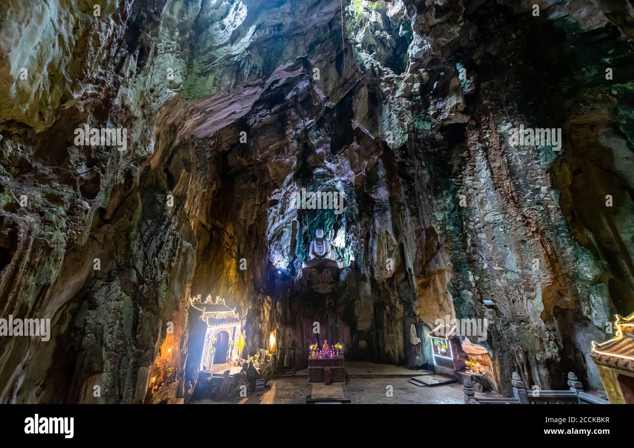 Vietnam, Da Nang, buddhistisches Heiligtum in den Marmorbergen Stockfoto