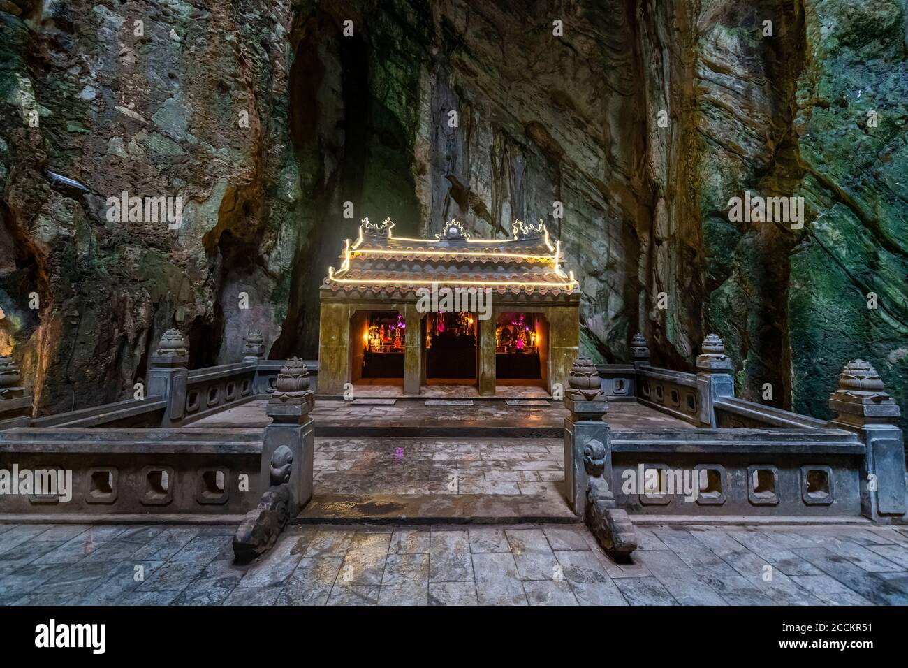 Vietnam, Da Nang, buddhistisches Heiligtum in den Marmorbergen Stockfoto